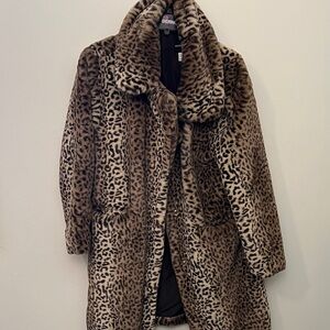 Leopard Print Teddy Jacket